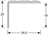 Hoeklijnprofiel zilver 20mm zelfklevend 300cm-2