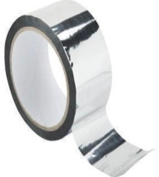Aluminium tape zilver 50 meter per rol