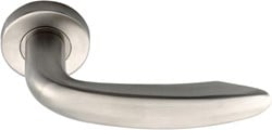 Deurkruk set RVS sierlijk 9210 rozet rond