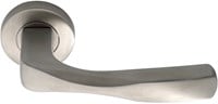 Deurkruk set RVS slank 9097 rozet rond