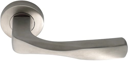 Deurkruk set RVS slank 9097 rozet rond