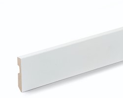 Witte MDF folie plint 12cm hoog