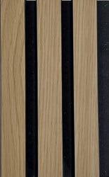 Lattenwand Beige eiken 606 | 305cm lang COUPON