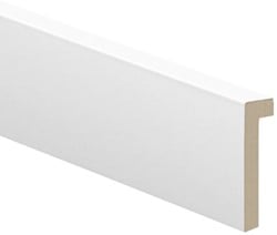 MDF overzetplint folie wit 10cm x 244cm Blok