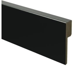 MDF overzetplint folie ZWART 8cm x 244cm Blok