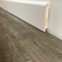 MDF plint folie wit 12cm kraal 240cm | Ral 9010-3
