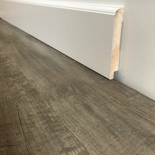 MDF plint folie wit 12cm kraal 240cm | Ral 9010-3