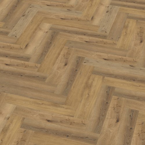 Visgraat klik pvc met 10db ondervloer YUP Dark oak 2504