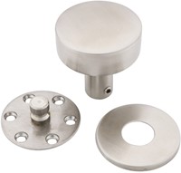 Deurknop set RVS rond 2-2