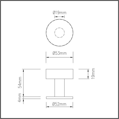 Deurknop set RVS rond 2-3