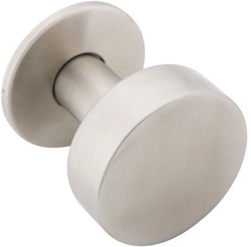Deurknop set RVS rond 2